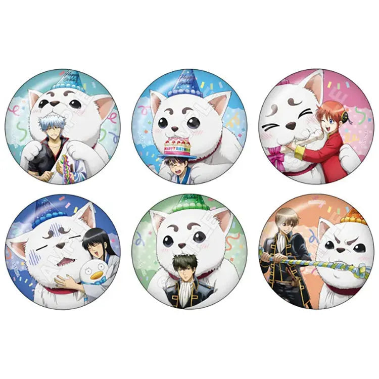 Gintama Anime Merch - Sadaharu Birthday Can Badge (1 Random) - Doki Doki Land