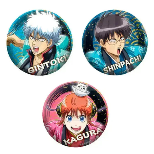 Gintama Anime Merch - Trading Metallic Tin Badge (1 Random) - Doki Doki Land