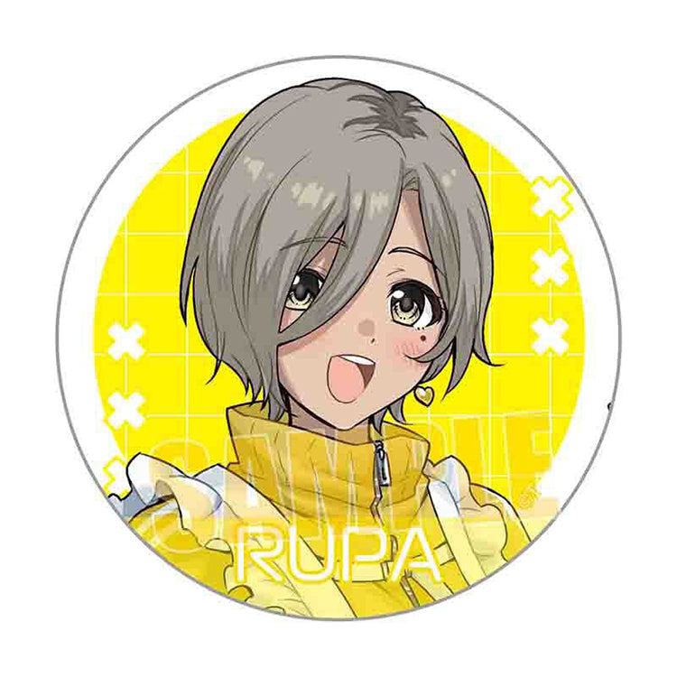 Girls Band Cry Jersey Maid trading can badges, 57×57mm, featuring characters in maid-style outfits, one random badge per pack.