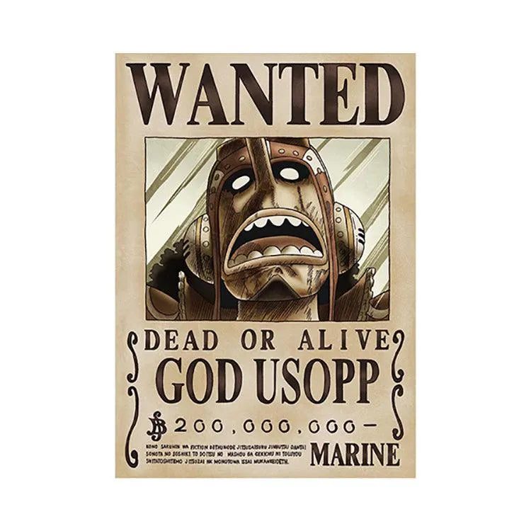 “One Piece" Anime Merch - Marine Issued Official Wanted Poster - Doki Doki Land