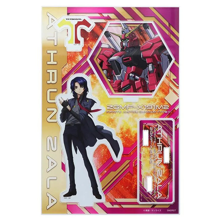 Gundam Anime Merch - Athrun Zala & infinite Justice Gundam Acrylic Stand - Doki Doki Land