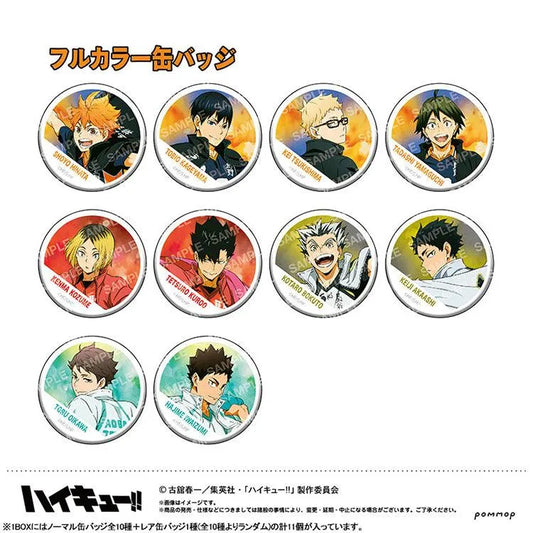 Haikyu!! Anime Merch - Banner Copyright Vol.1 Tin Badge Collection (1 Random) - Doki Doki Land