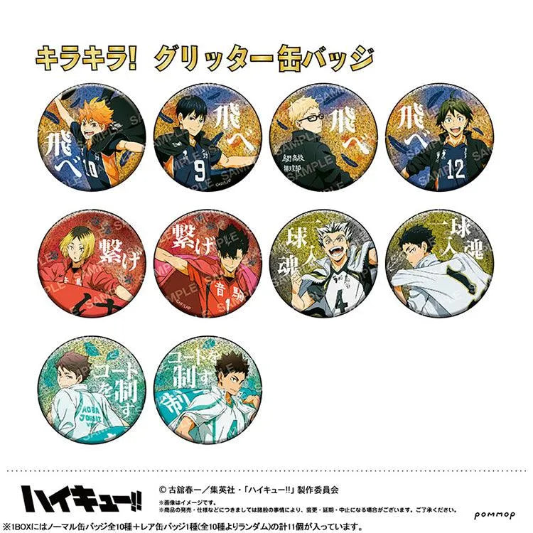 Haikyu!! Anime Merch - Banner Copyright Vol.1 Tin Badge Collection (1 Random) - Doki Doki Land