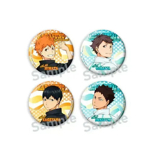 Haikyu!! Anime Merch - Color Palette Looking Back Tin Badge