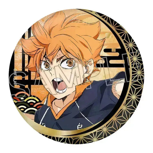 Haikyu!! Cutout Picture Series Vol.5 Foil Stamping Japanese Paper Can Badge