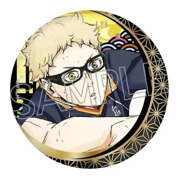 Haikyu!! Cutout Picture Series Vol.5 Foil Stamping Japanese Paper Can Badge