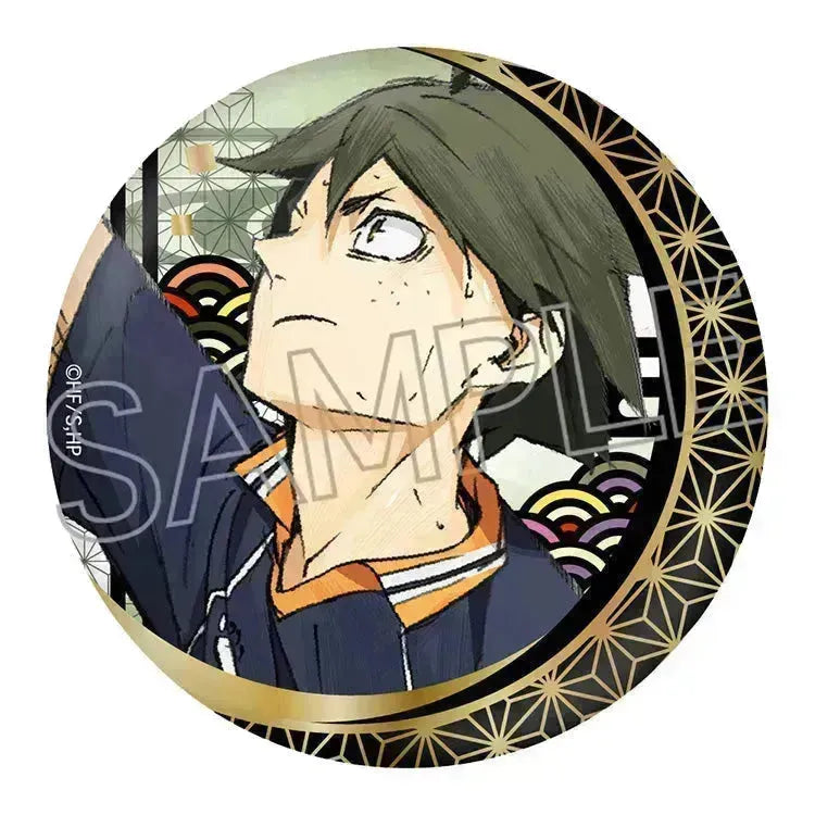 Haikyu!! Cutout Picture Series Vol.5 Foil Stamping Japanese Paper Can Badge