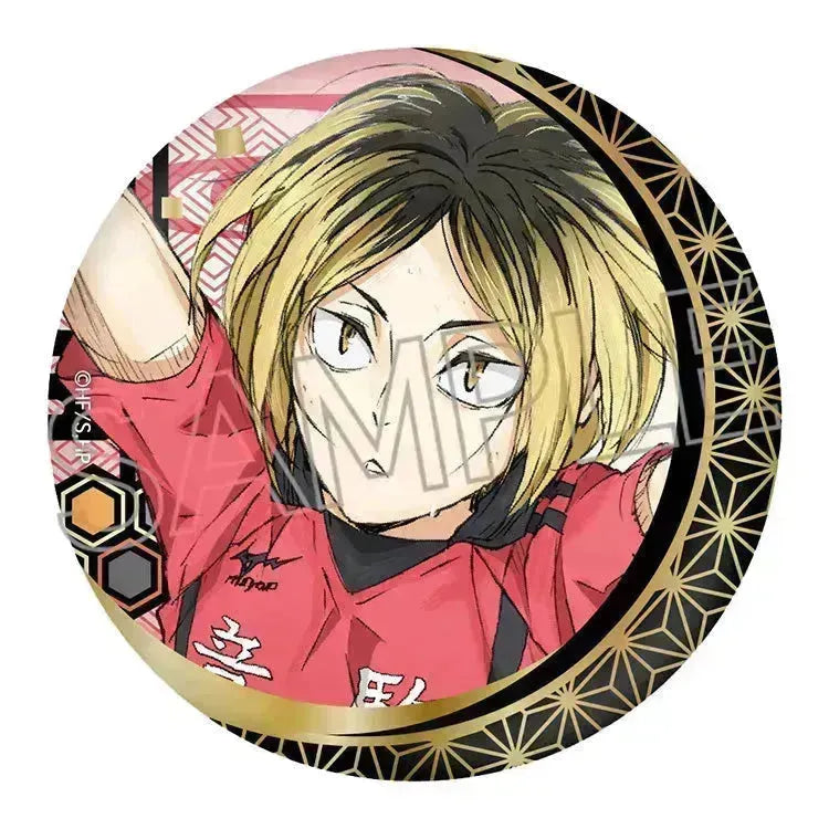 Haikyu!! Cutout Picture Series Vol.5 Foil Stamping Japanese Paper Can Badge