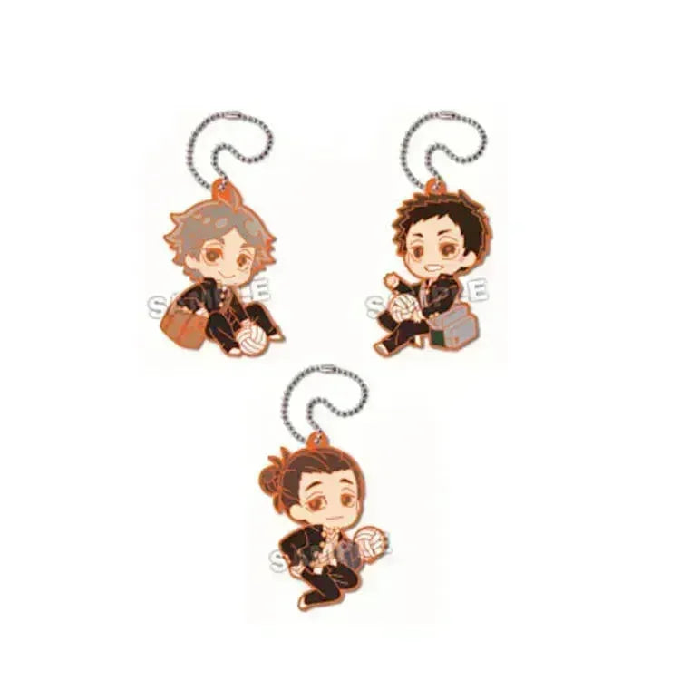Haikyu!! Anime Merch - DefoRubber! Plus Karasuno High School Keychain (1 Random) - Doki Doki Land