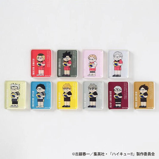 Haikyu!! Anime Merch - Jirori Trading Acrylic Block -Spring High Ver.- - Doki Doki Land