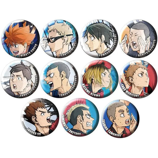 Haikyu!! Anime Merch - Movie Poster Character Badge Set A (1 Random) - Doki Doki Land