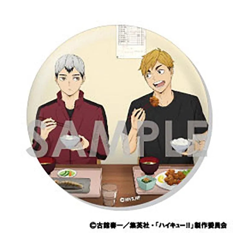 Haikyu!! Anime Merch - Trading Big Can Badge -Let's eat!- (1 Random) - Doki Doki Land