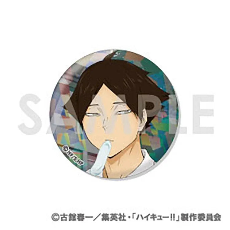 Haikyu!! Anime Merch - Trading Hologram Can Badge -Let's eat!- (1 Random) - Doki Doki Land