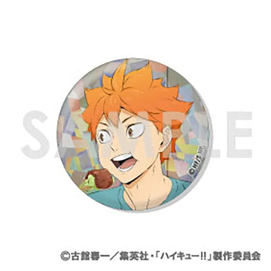 Haikyu!! Anime Merch - Trading Hologram Can Badge -Let's eat!- (1 Random) - Doki Doki Land
