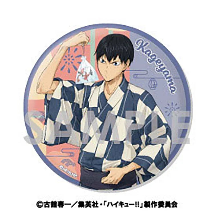 Haikyu!! Anime Merch - Yukata Ver. Big Trading Can Badge