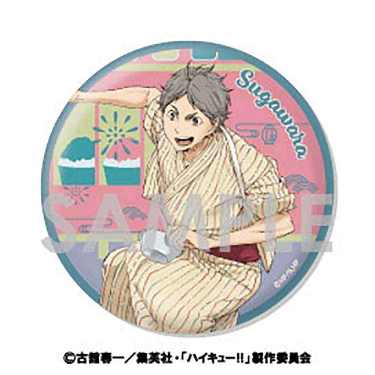 Haikyu!! Anime Merch - Yukata Ver. Big Trading Can Badge
