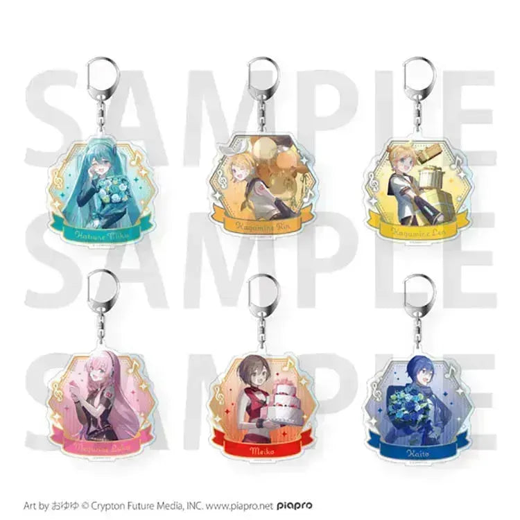 Hatsune Miku Anime Merch - Happy 16th Birthday -Dear Creators- Surprise Party Trading Acrylic Keychain (1 Random) - Doki Doki Land