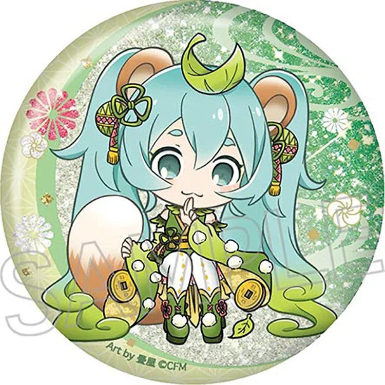 Hatsune Miku Anime Merch - Hyakki Yakou Shiny Tin Badge (1 Random) - Doki Doki Land