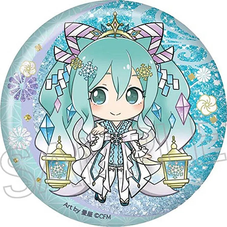 Hatsune Miku Anime Merch - Hyakki Yakou Shiny Tin Badge (1 Random) - Doki Doki Land