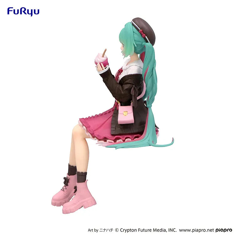 Hatsune Miku Autumn Date Pink Color Ver. Noodle Stopper Figure