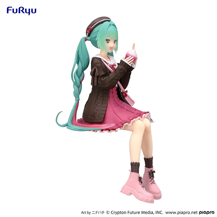 Hatsune Miku Autumn Date Pink Color Ver. Noodle Stopper Figure