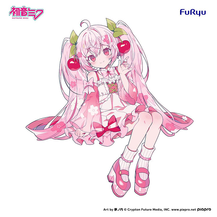 Hatsune Miku Noodle Stopper Figure - Sakura Miku 2025 Wink ver.