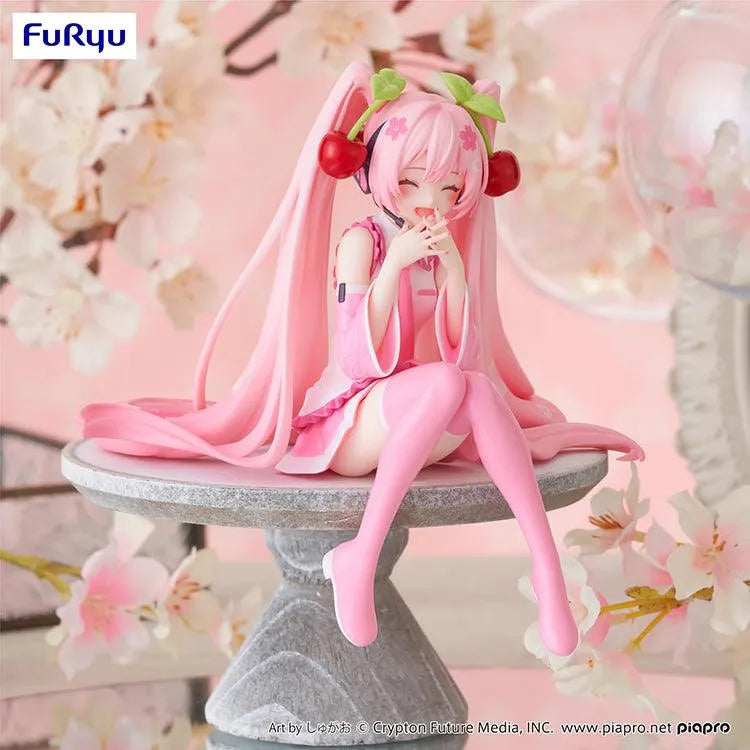 Hatsune Miku Noodle Stopper Figurer - Sakura Miku 2023 Smile Ver. - Doki Doki Land