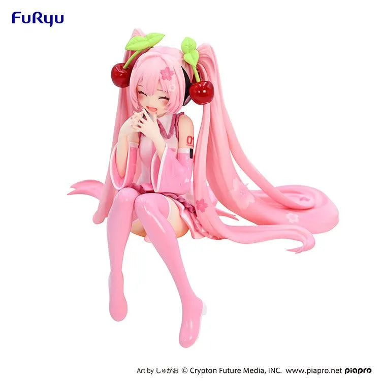 Hatsune Miku Noodle Stopper Figurer - Sakura Miku 2023 Smile Ver. - Doki Doki Land