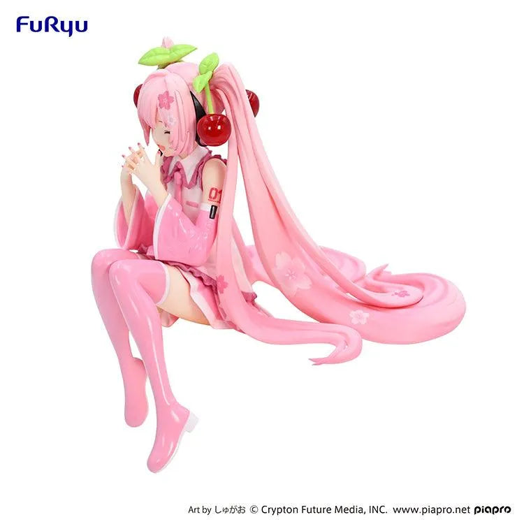 Hatsune Miku Noodle Stopper Figurer - Sakura Miku 2023 Smile Ver. - Doki Doki Land