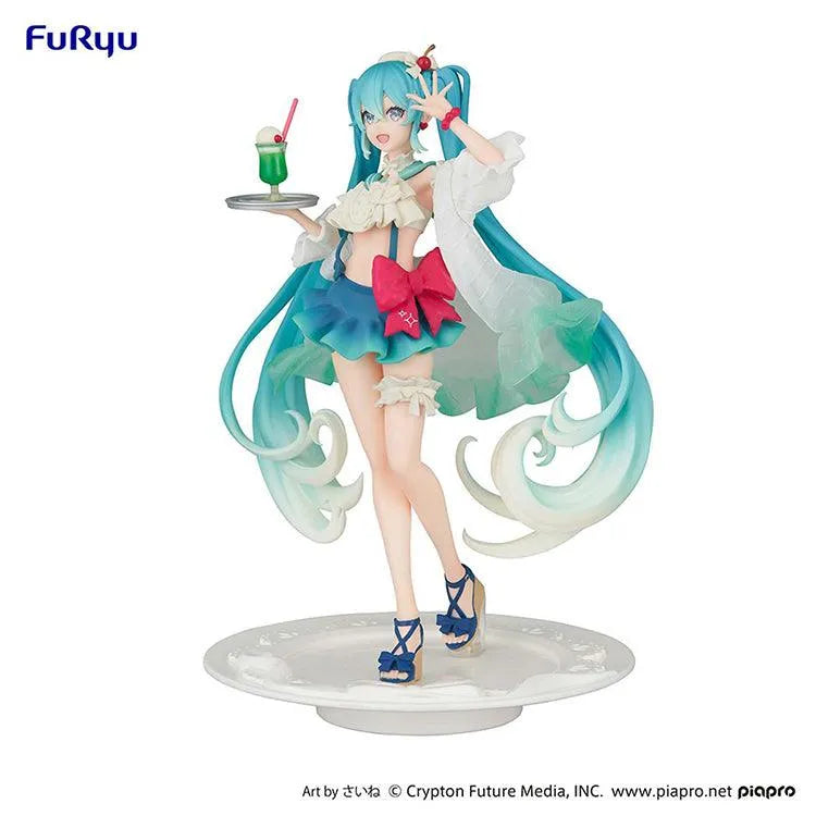 Hatsune Miku Exceed Creative SweetSweets Figure - Hatsune Miku Melon Soda Float Ver. - Doki Doki Land