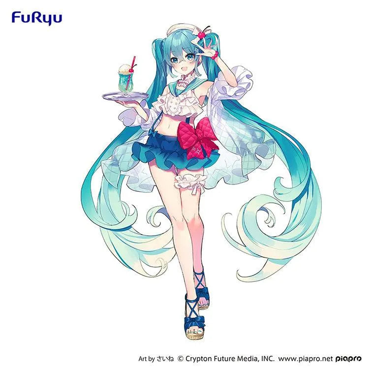 Hatsune Miku Exceed Creative SweetSweets Figure - Hatsune Miku Melon Soda Float Ver. - Doki Doki Land
