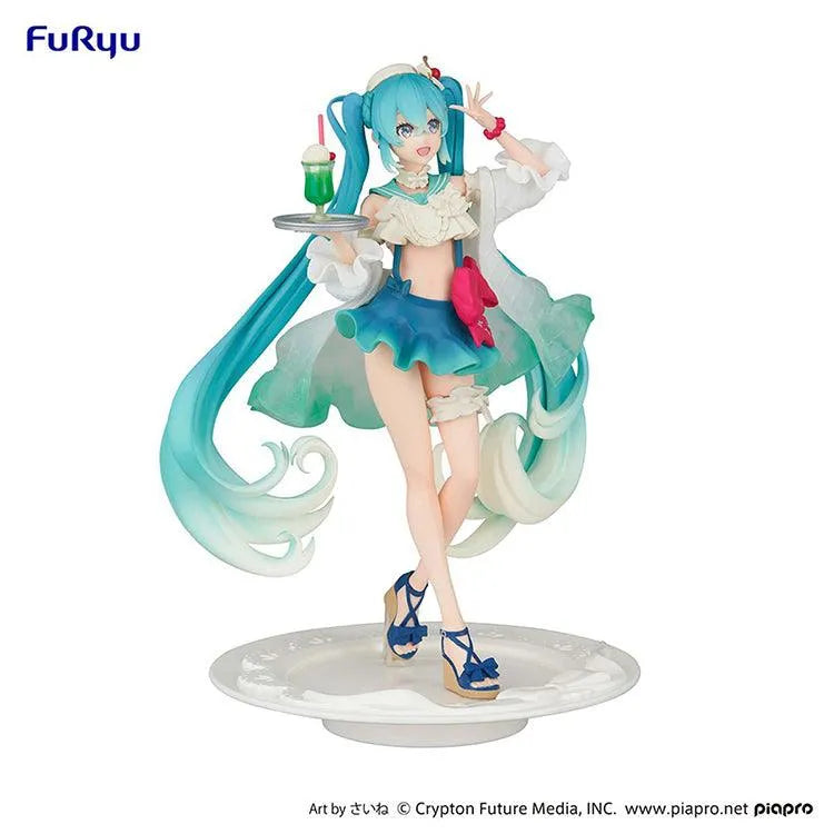 Hatsune Miku Exceed Creative SweetSweets Figure - Hatsune Miku Melon Soda Float Ver. - Doki Doki Land