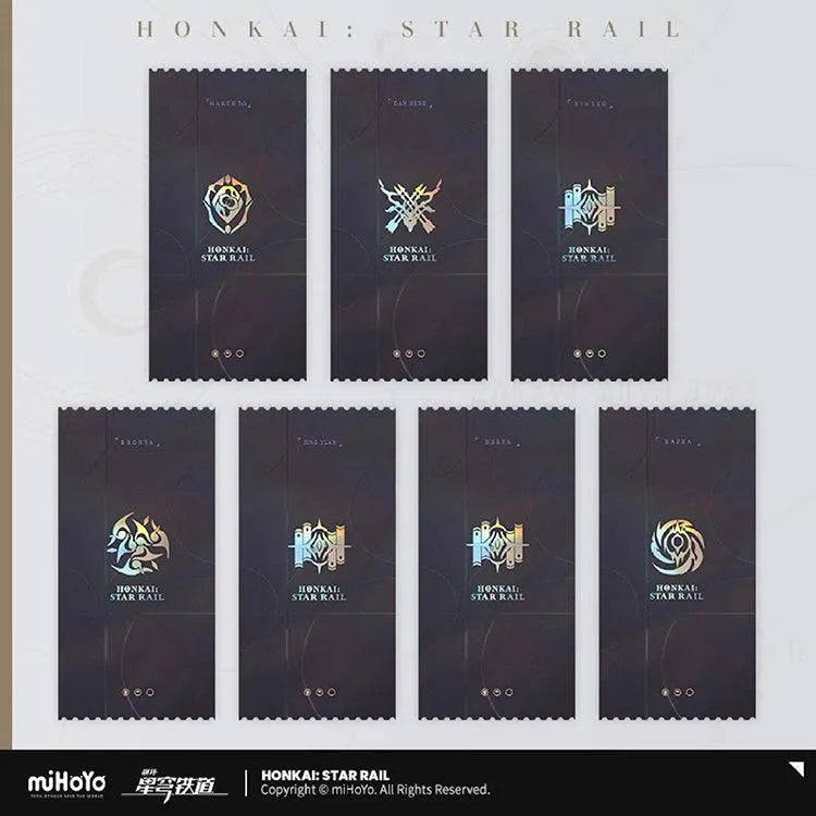 Honkai: Star Rail Anime Merch - Departure Countdown Series Commemorative Hologram Ticket Set - Doki Doki Land