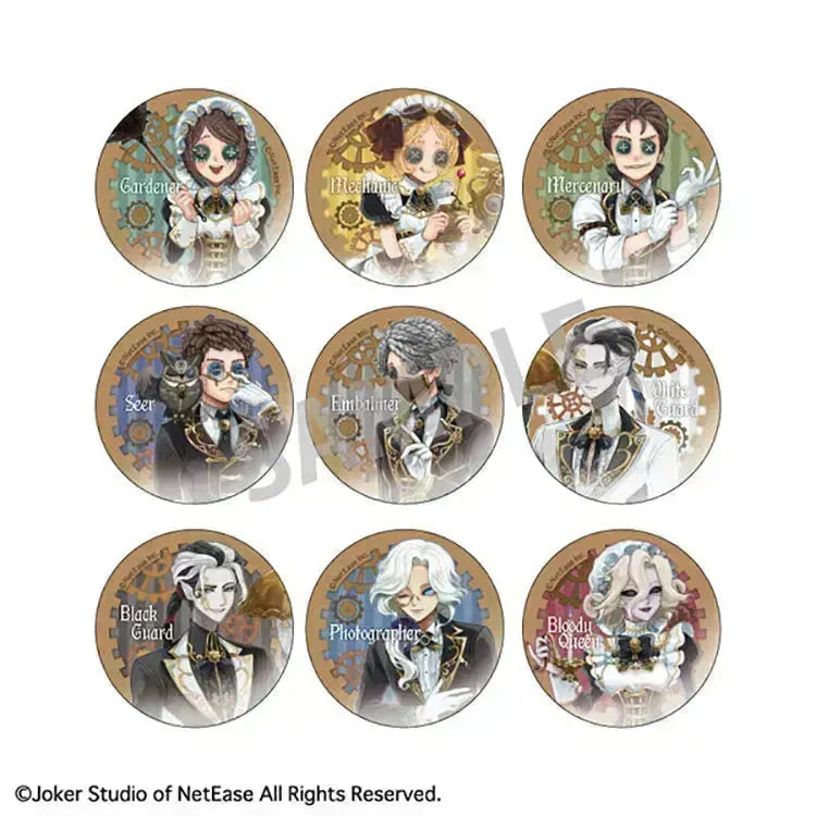 Identity V Anime Merch - Trading Metal Tin Badge / Maid & Butler x Steampunk (1 Random) - Doki Doki Land