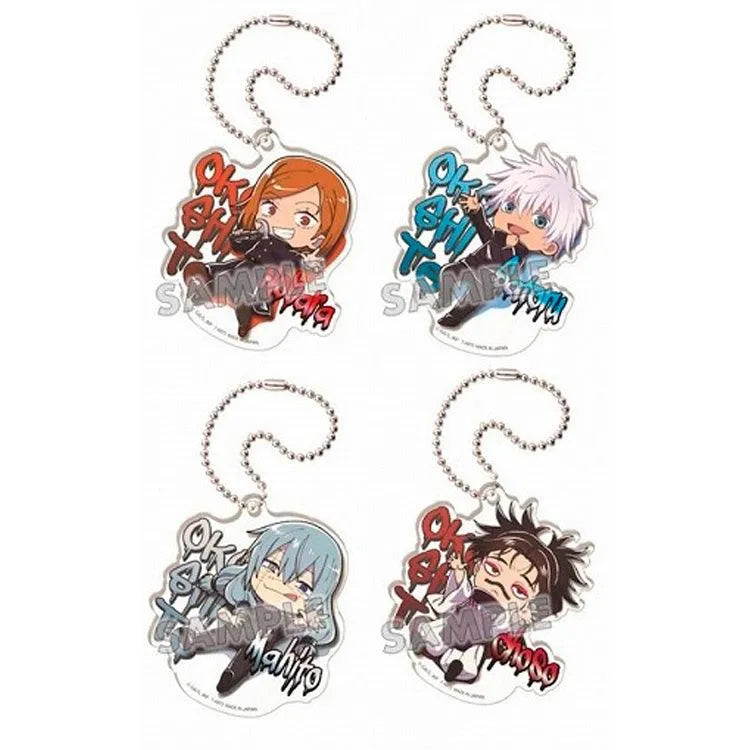 Jujutsu Kaisen Anime Merch - Okoshite! Defo Melee!!! Acrylic Keychain(1 Random) - Doki Doki Land