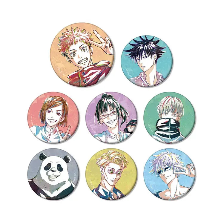 Jujutsu Kaisen Anime Merch - Trading Ani-Art Matte Tin Badge (1 Random) - Doki Doki Land