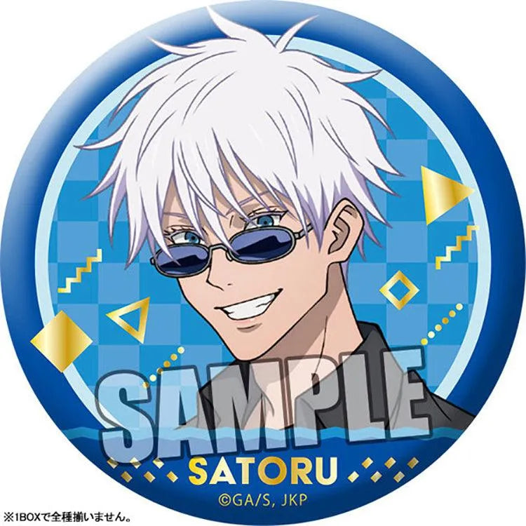Jujutsu Kaisen Anime Merch - Trading Matte Tin Badge Holiday Ver. - Doki Doki Land