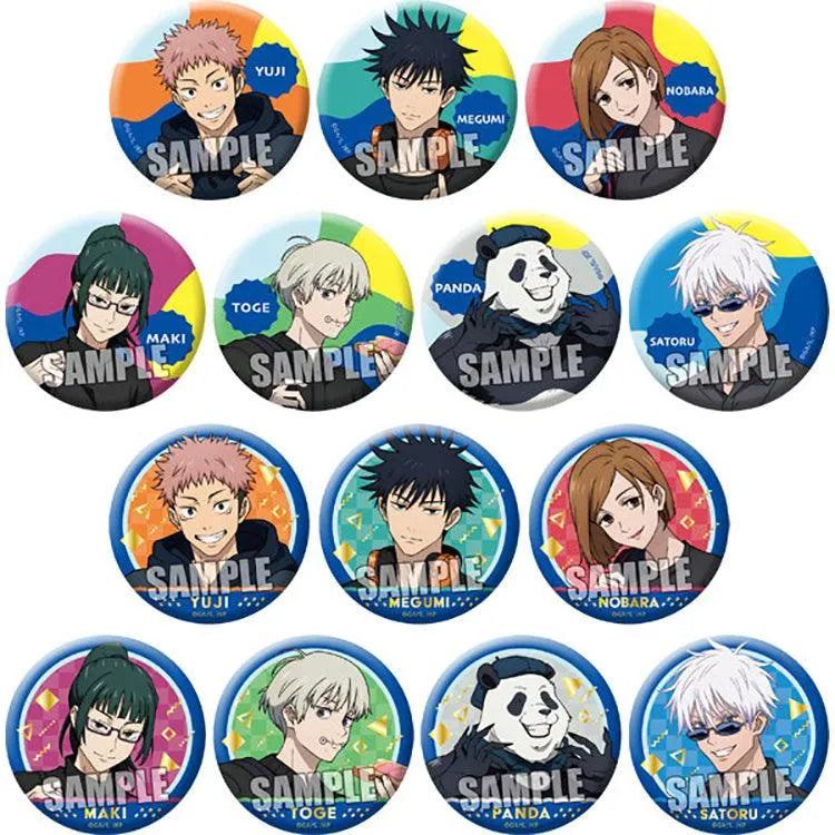 Jujutsu Kaisen Anime Merch - Trading Matte Tin Badge Holiday Ver. - Doki Doki Land