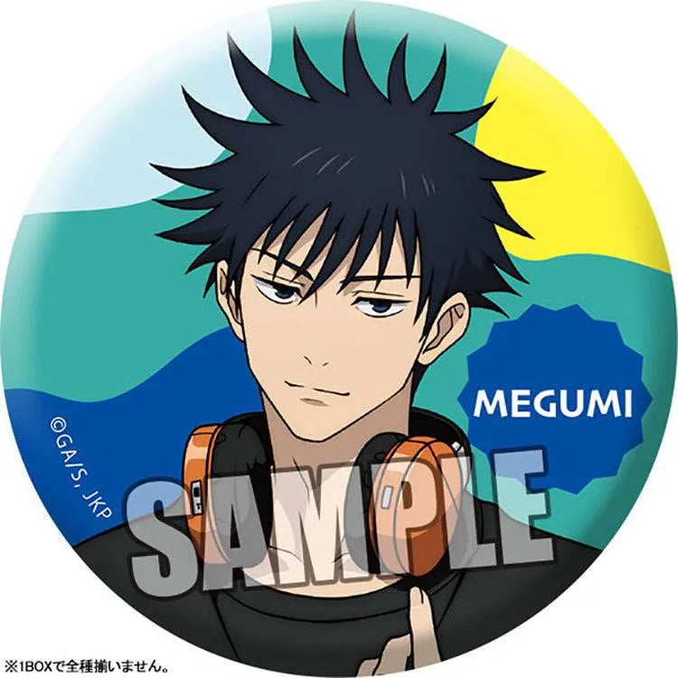 Jujutsu Kaisen Anime Merch - Trading Matte Tin Badge Holiday Ver. - Doki Doki Land