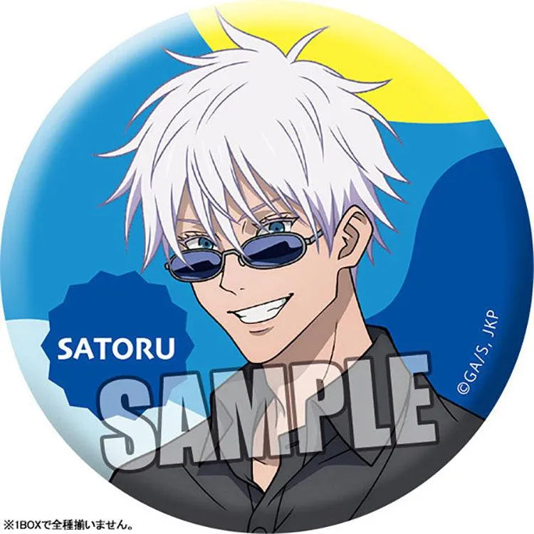 Jujutsu Kaisen Anime Merch - Trading Matte Tin Badge Holiday Ver. - Doki Doki Land