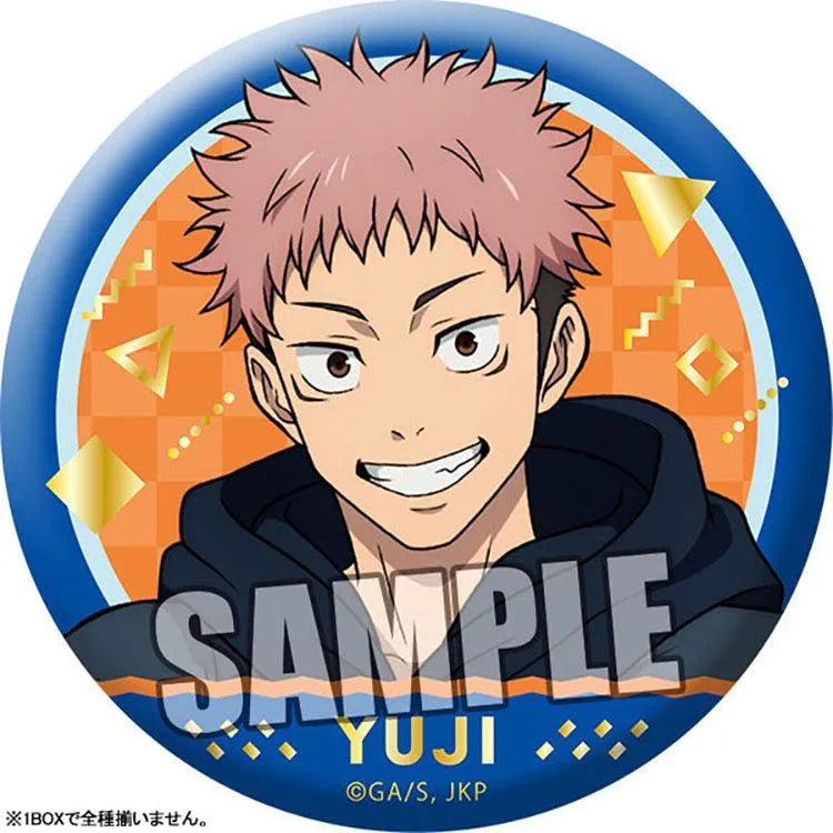 Jujutsu Kaisen Anime Merch - Trading Matte Tin Badge Holiday Ver. - Doki Doki Land
