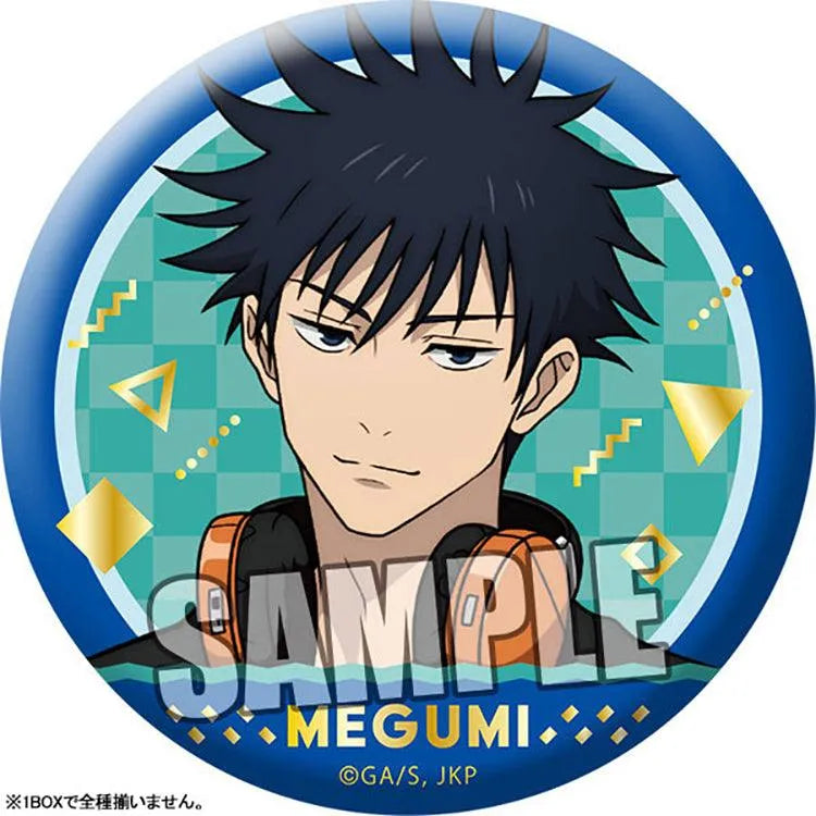 Jujutsu Kaisen Anime Merch - Trading Matte Tin Badge Holiday Ver. - Doki Doki Land