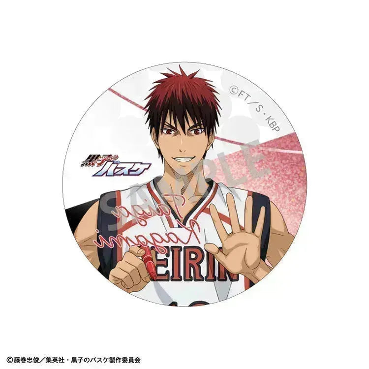 Kuroko's Basketball Anime Merch - Trading Glitter Tin Badge Autograph (1 Random) - Doki Doki Land