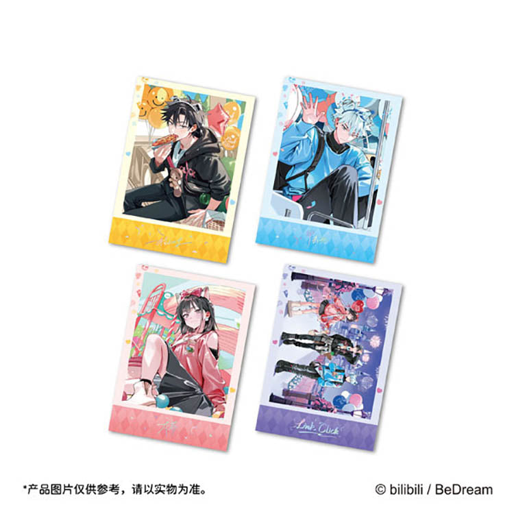 Link Click Anime Merch - REC:Time Series Instant Photo Style Card 4pc. Set
