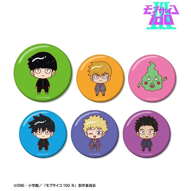 Mob Psycho 100 III Anime Merch - Trading Chokonto! Tin Badge - Doki Doki Land