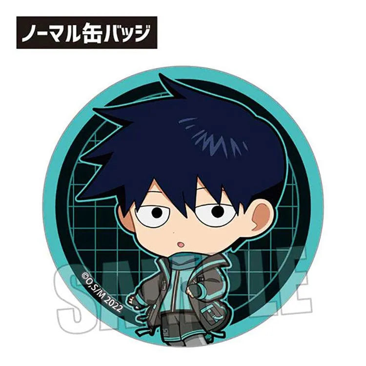 Mob Psycho 100 III Anime Merch - Trading Tin Badge Cyberpunk Ver. - Doki Doki Land