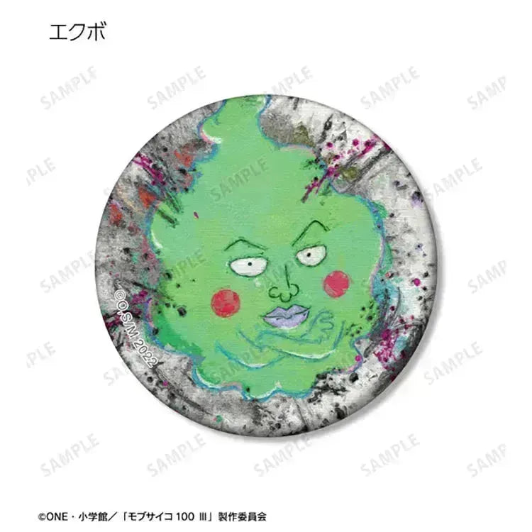 Mob Psycho 100 III Anime Merch - Trading grunge CANVAS Matte Tin Badge - Doki Doki Land