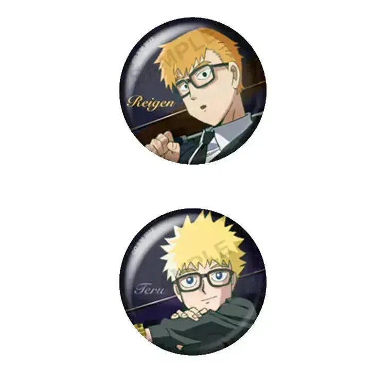 Mob Psycho 100 III Anime Merch - Trading Tin Badge Suit Ver. (1 Random) - Doki Doki Land