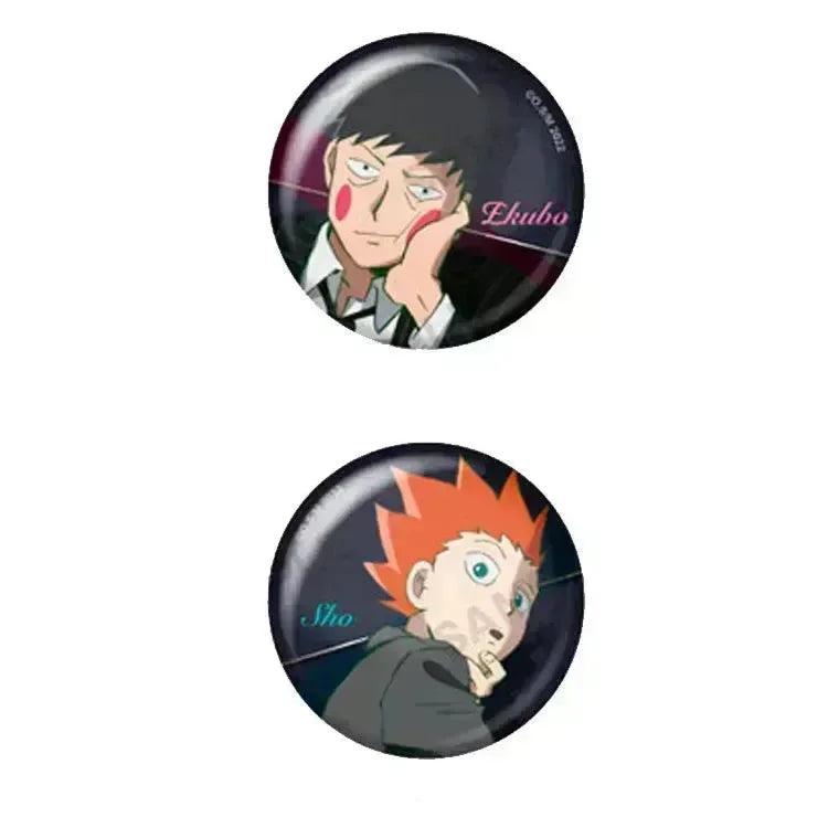 Mob Psycho 100 III Anime Merch - Trading Tin Badge Suit Ver. (1 Random) - Doki Doki Land