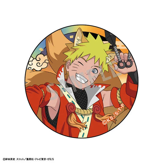 Naruto Anime Merch - Youkai Arrangement Outfit Trading Japanese Washi Paper Style Tin Badge